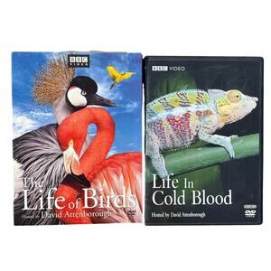 BBC Video The Life of Birds & Life in Cold Blood David Attenborough DVD 5 disc